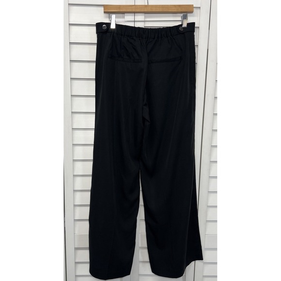 Banana Republic Tencel Wide Leg Relaxed Utility Pants Size Medium Black NWT - Picture 6 of 10